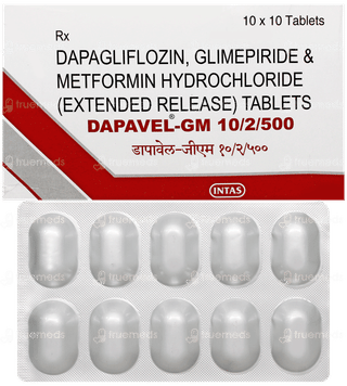 Dapavel GM 10/2/500 Tablet 10